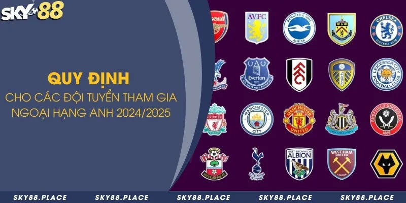 Cập nhật danh sách mới các đội tuyển tham gia ngoại hạng Anh 1 Quy định cho các đội tuyển tham gia ngoại hạng Anh 2024/2025